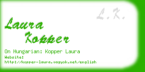 laura kopper business card